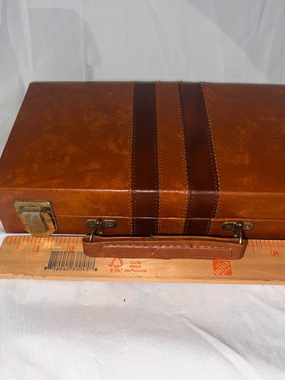 Vintage Brown Leather Multi-Game Set